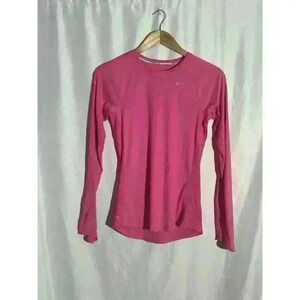 Nike Dri Fit Miler Running Shirt Pink Reflective Small 596447 Women